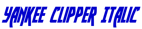 Yankee Clipper Italic Schriftart